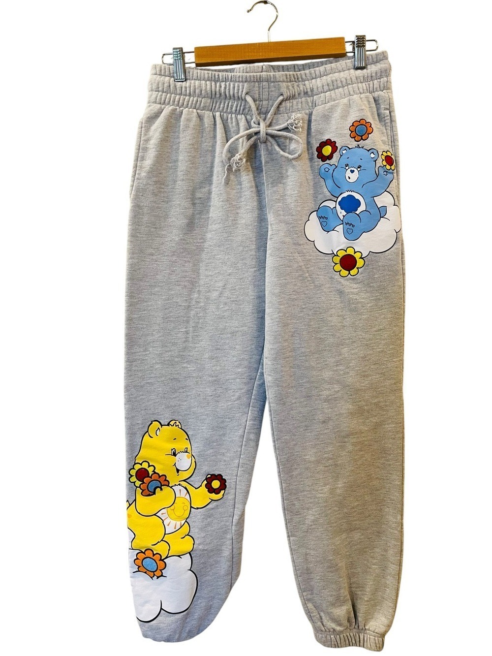 Care Bears Women's Graphic Gray Sweatpants, Size S(4-6)